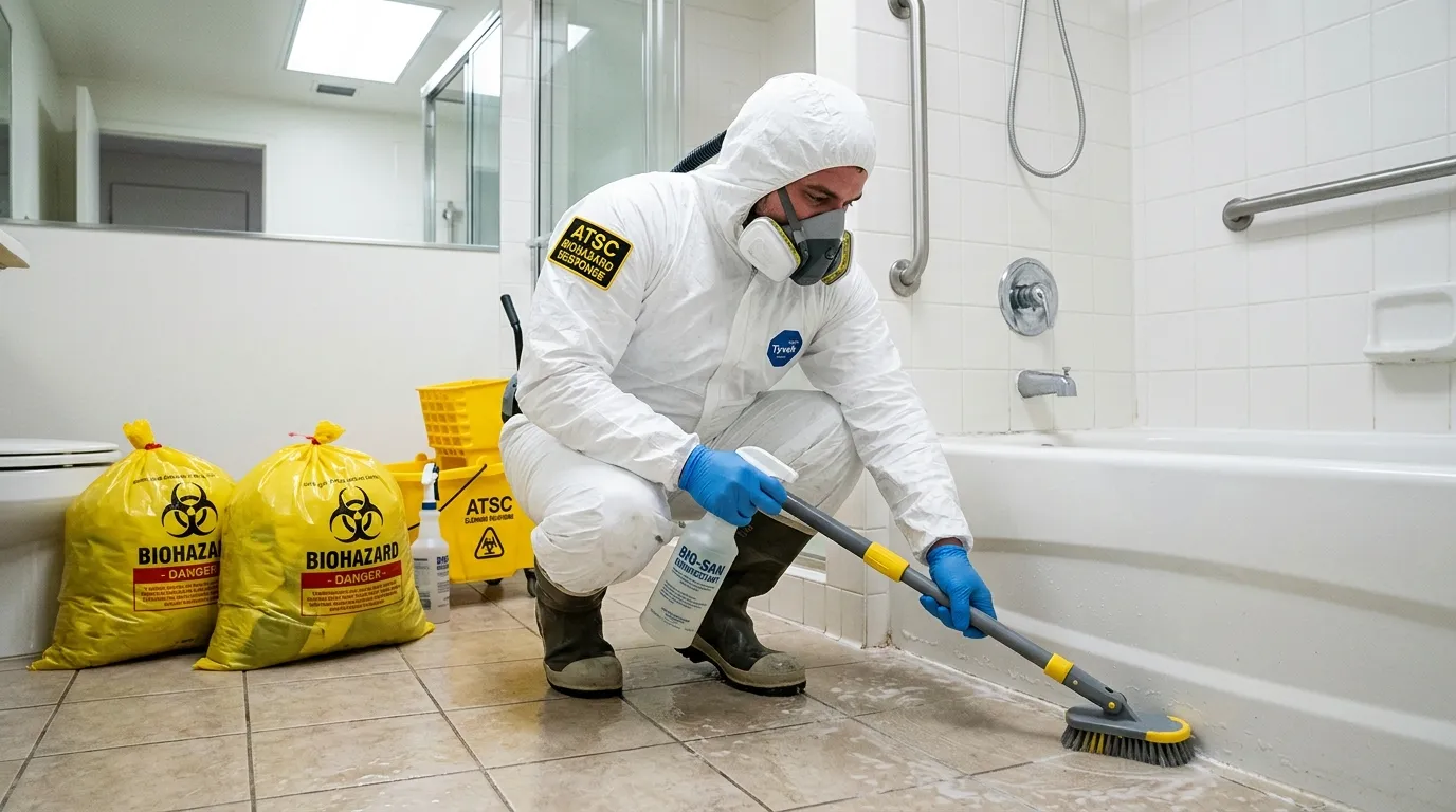 Decontamination equipment deployed for Blood Cleanup in Bustleton
